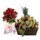 Mother Love Fruit Basket with Flower Mug