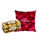 Love Cushion with Ferrero Rocoher